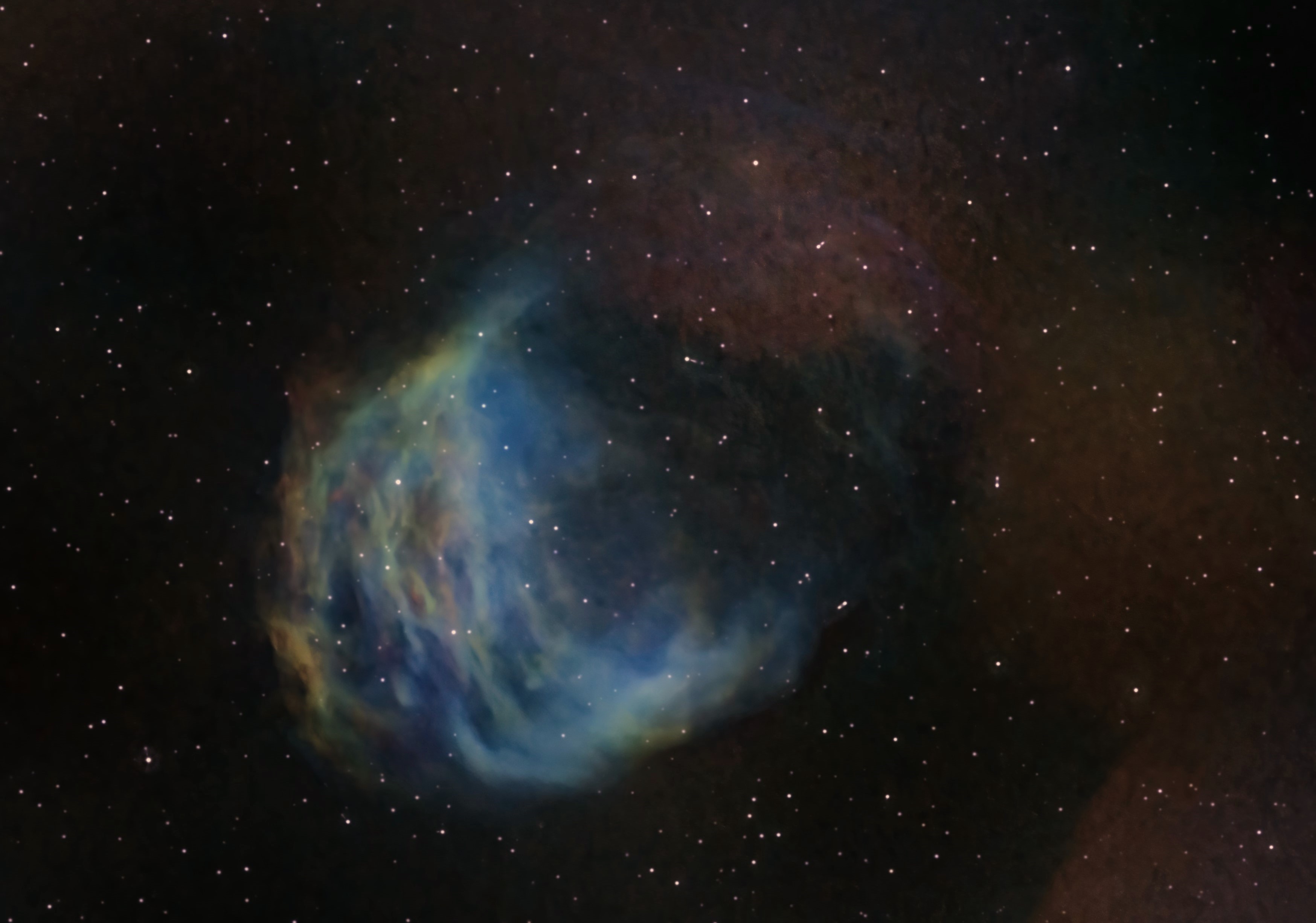 Medusa Nebula in SHO | Telescope Live